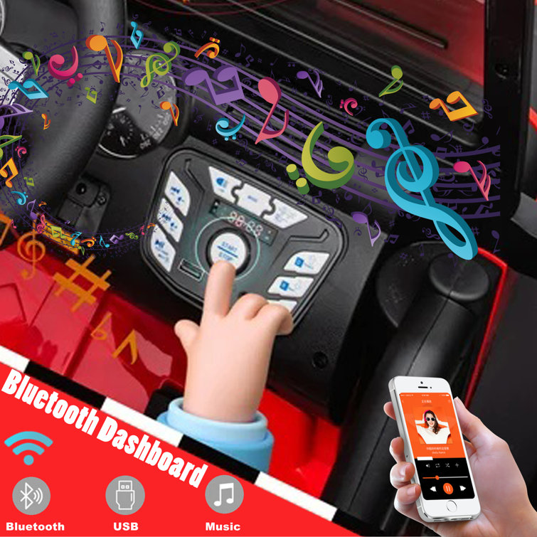 Voiture electrique 2 outlet places telecommande parentale